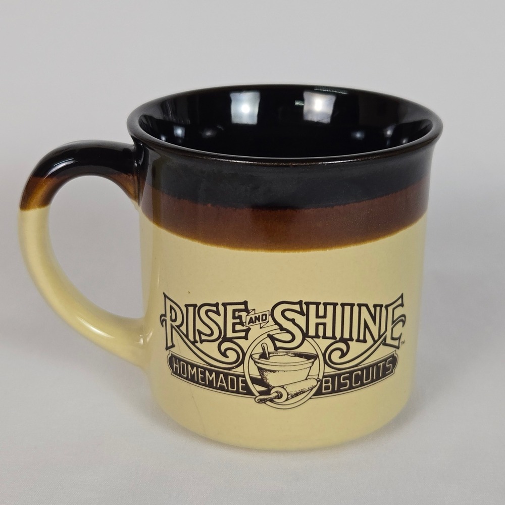 Vintage 1984 Hardees Rise and Shine Homemade Biscuits Coffee Mug Cup Restaurant